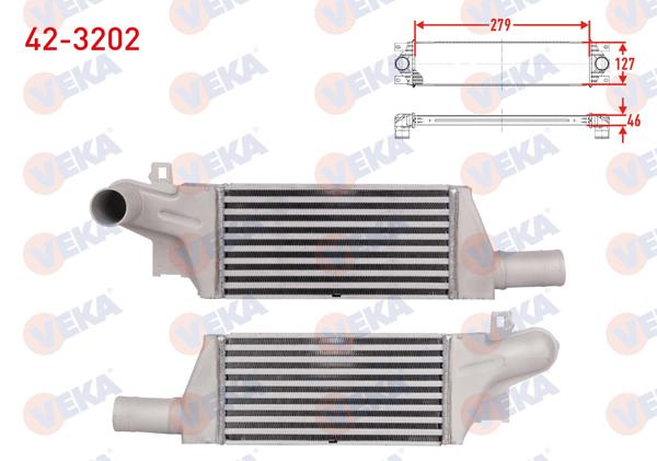 VEKA 42-3202 | Turbo Radyatörü (Intercooler) Opel Combo C 1.7 Dtı 2001-2006