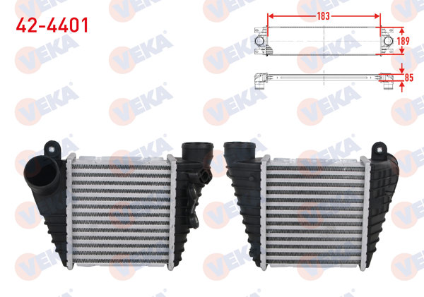 VEKA 42-4401 | Turbo Radyatörü (Intercooler) Volkswagen Golf IV (1J1) 1.8 T 1997-2005