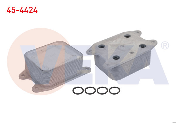 VEKA 45-4424 | Yağ Soğutucusu Contalı Tek VW Golf VII-VIII-Jetta IV-Passat 1.0 TSI-1.2 TSI-1.4 TSI-1.5 TSI-1.6 TSI 12-/ A3-A4-Q3 1.4 TFSI 12-/ Leon-Toledo IV 1.2 TSI 12-/ Superb-Yeti 1.4 TSI 15 -