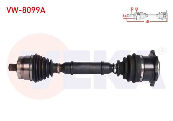 VEKA VW-8099A | Komple Aks Sol Ön Volkswagen Passat (3B2) 1.9 TDI ABS li 45 Dıs Uzunluk 498 mm 1996-2000