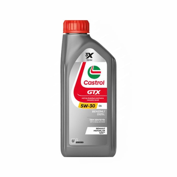 Castrol Gtx 5W30 C4 1 Litre Motor Yağı Dpf li Renault