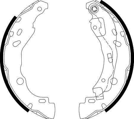 HELLA 8DB355002-641 | Arka Fren Balatası (Pabuclu) Renault Clio II 98 > 03 Clio IV 12 > Symbol II 08 > Symbol III 14 > Dacia Lo