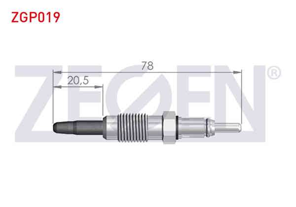 ZEGEN ZGP019 | Kızdırma Buji 11V Fiat Doblo (119,223) 1.9D 2001-2010 | 10 Adet