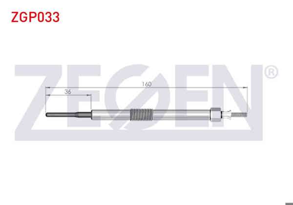 ZEGEN ZGP033 | Kızdırma Buji 11V Toyota Auris (Zre15) 1.4D-4D 2007-2012 / Corolla (E15_) 1.4D-4D 2007-2012 / Yaris (P9) 1.4D-4D 2006-2010 | 10 Adet