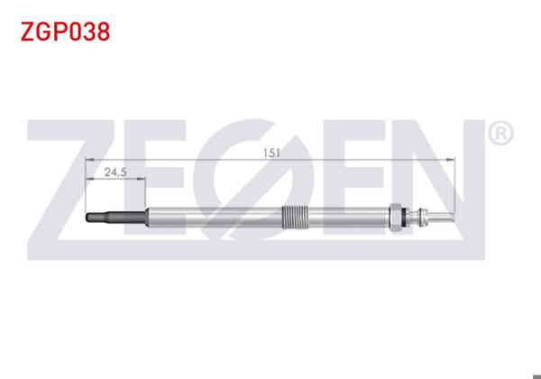 ZEGEN ZGP038 | Kızdırma Buji 11V Renault Master III (Fv) 2.3 DCI 2010-/ Laguna II (Bg0 / 1) 2.2Dcı 2001-2007 / Traffic II (Fl) 2.0 DCI 2001-2014 | 10 Adet