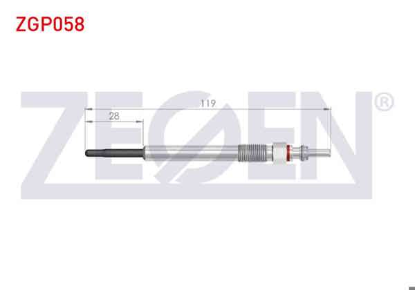 ZEGEN ZGP058 | Kızdırma Buji 5V (Euro 6) Fiat Egea 1.3Mjt 2015-/ Doblo IV (263) 1.3Mjt 2015-/ Opel Combo D 1.3 CDTI 2012-/ Corsa E 1.3 CDTI 2014-| 10 Adet