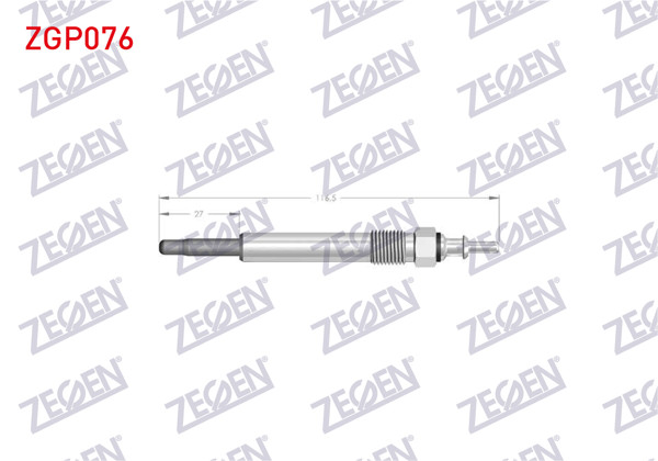 ZEGEN ZGP076 | Kızdırma Buji 11,5V Mercedes (W202, W210, W463, W140) Om605, Om606 | 10 Adet