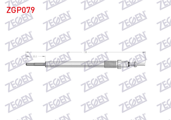ZEGEN ZGP079 | Kızdırma Buji 7V Mercedes (W176, W177, W204, W205, C257, W213, W639, W447, B907, B910) Om642, Om651, Om654, Om656 | 10 Adet