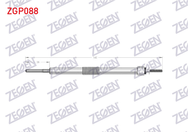 ZEGEN ZGP088 | Kızdırma Buji 11V Toyota Yaris 1.4 D-4D 2011-| 10 Adet