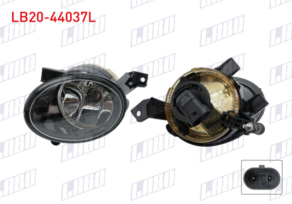 LABO LB20-44037L | Sis Farı Sol Ampullu Volkswagen Tiguan 2012-2017 / Golf Cabrıolet 2012-2016