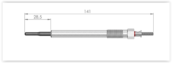 BERU ET134072 | Kızdırma Buji Volvo C30d C70d S40 S60 24D S80 2.4D D3 D5 V50 V60 Xc90 Xc60 Xc70 İx55 3.0Crdı | 10 Adet