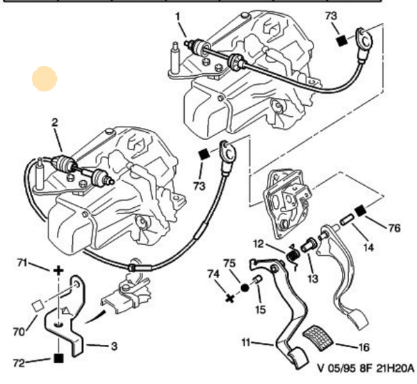 CAVO 6001622 | Debriyaj Teli 92-Pt.106 1.4