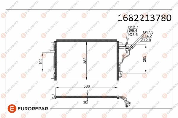EUROREPAR 1682213780 | Radyatör