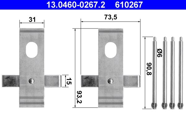 ATE 13.0460-0267.2 | Kaliper Pimi E-31 / 38