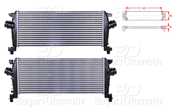 WISCO 2113731-00 | Turbo Radyatörü (Intercooler) 665X284x30 Opel Insignia-Astra J-Zafira Tourer C-Chevrolet Cruze 1.4 11 >