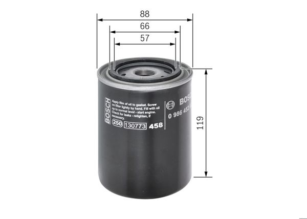 BOSCH 0986452020 | Yağ Filtresi
