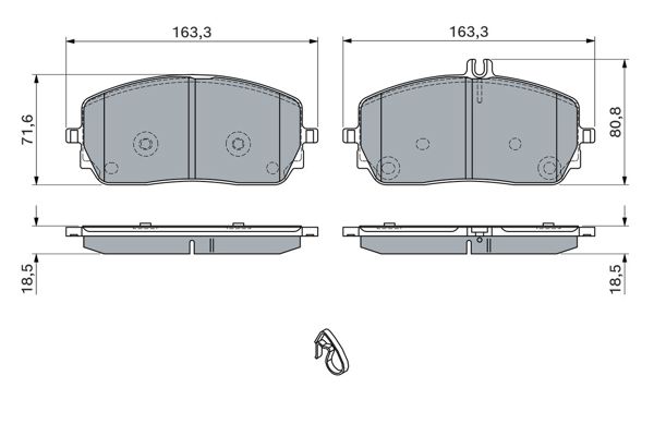 BOSCH 0986460035 | Disk Balata | 1 Adet