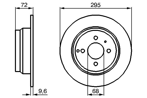 BOSCH 0986478640 | Fren Diski-Arka