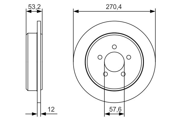 BOSCH 0986479A80 | Fren Diski-Arka