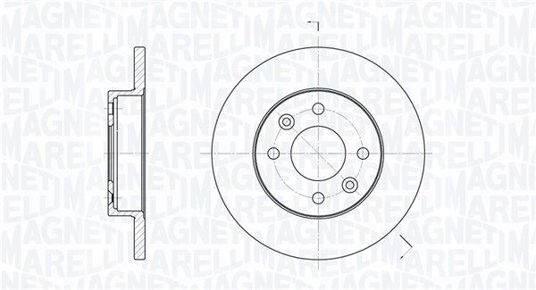 MAGNETI MARELLI 361302040191 | Disk On (Ad) R9-R11-R19 Clio 1.4 Brembo | 2 Adet