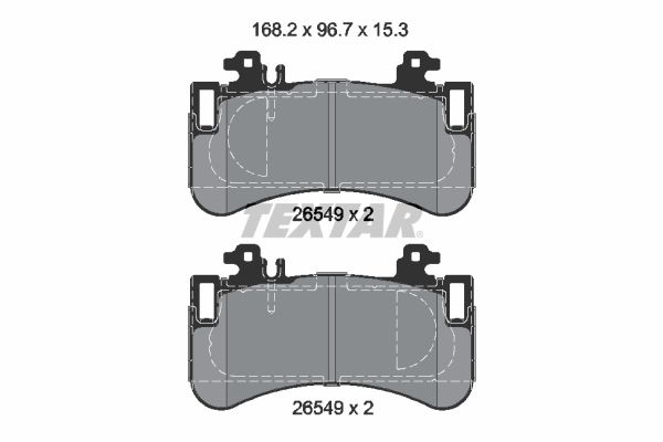 TEXTAR 2654901 | Fren Balatası Eqe 295 / 297 Ön