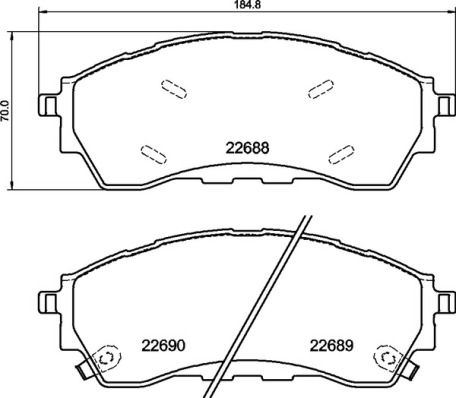 VALEO 671430 | Fren Balatası Ön Ford Everest