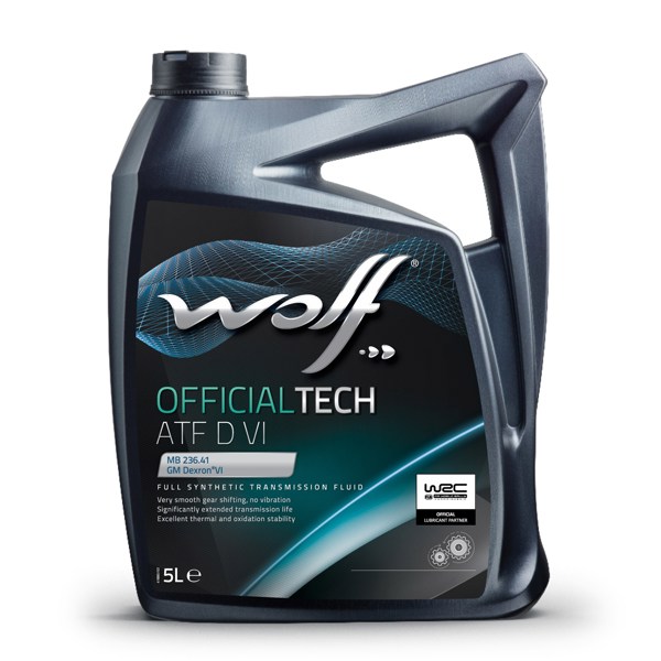 WOLF 1044605 | Tam Sentetik Şanzıman Yağı Offıcıaltech Atf D VI 5L Dexron VI Mb236.41 Kırmızı