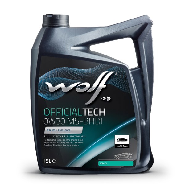 WOLF 8324093 | Tam Sentetik Motor Yağı Offıcıaltech 0W30 Ms-Bhdı C2 205L Onaylı