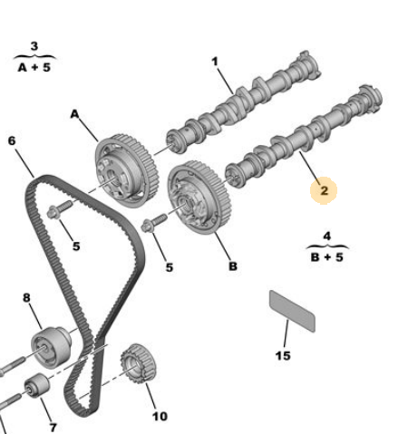 OE-OPEL 9815582380 | Eksantrik Mili