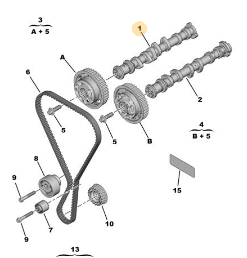 PSA 9815582280 | Motor Eksantrik Mili Adm 1.2 Benzinli-Astra (O5)