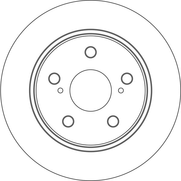 TRW DF6732 | Fren Disk Arka Düz Toyota Corolla 1.8 VVTI Hybrıd 2019-270×5 | 1 Adet