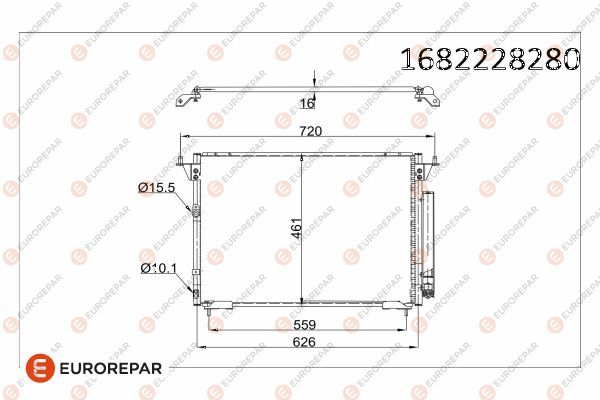 EUROREPAR 1682228280 | Radyatör