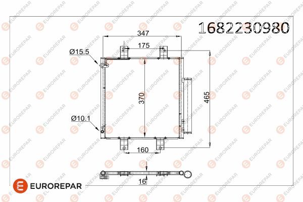 EUROREPAR 1682230980 | Radyatör