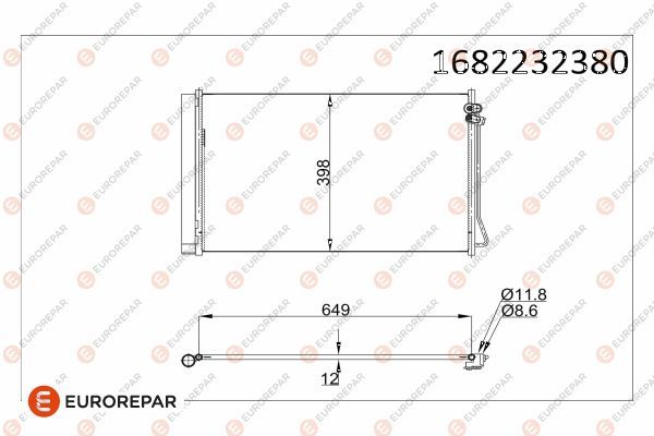 EUROREPAR 1682232380 | Radyatör