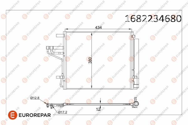 EUROREPAR 1682234680 | Klima Radyatörü