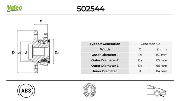 VALEO 502544 | M.Benz W906 Sprinter-VW Crafter Ön Porya Sağ-Sol A9063304920