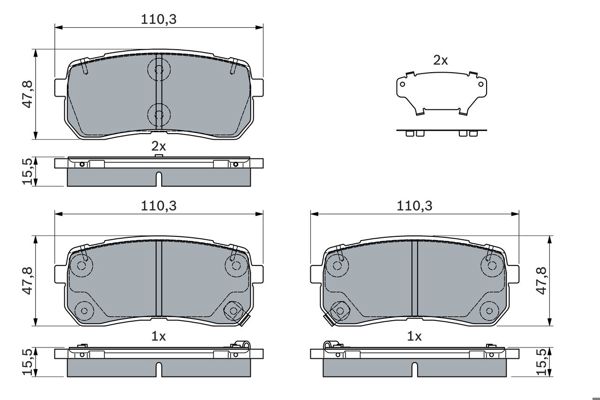 BOSCH 0986494971 | Disk Balata-Arka | 1 Adet