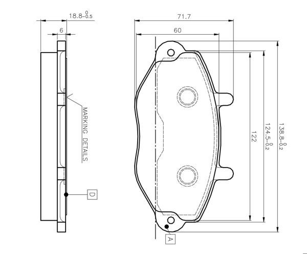 BOSCH 0986TB2020 | Disk Balata-Ön | 1 Adet
