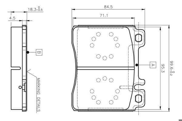 BOSCH 0986TB2023 | Disk Balata-Ön | 1 Adet