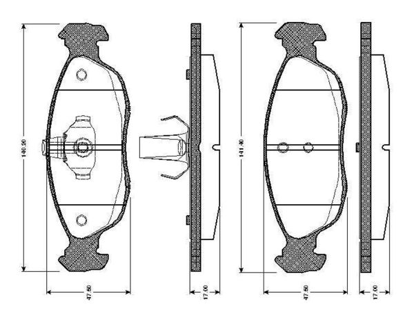 BOSCH 0986TB2026 | Disk Balata-Ön | 1 Adet
