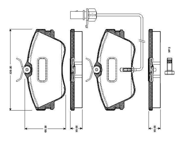 BOSCH 0986TB2028 | Disk Balata-Ön | 1 Adet