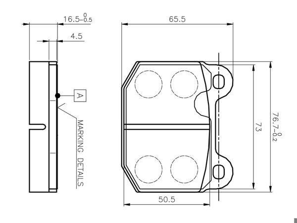 BOSCH 0986TB2052 | Disk Balata-Ön | 1 Adet