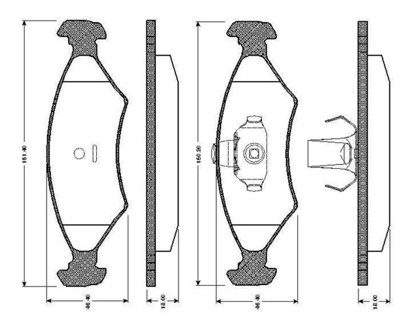 BOSCH 0986TB2066 | Disk Balata-Ön | 1 Adet