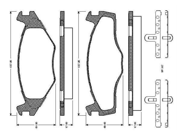 BOSCH 0986TB2091 | Disk Balata-Ön | 1 Adet
