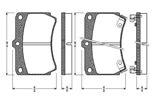 BOSCH 0986TB2107 | Disk Balata-Ön | 1 Adet