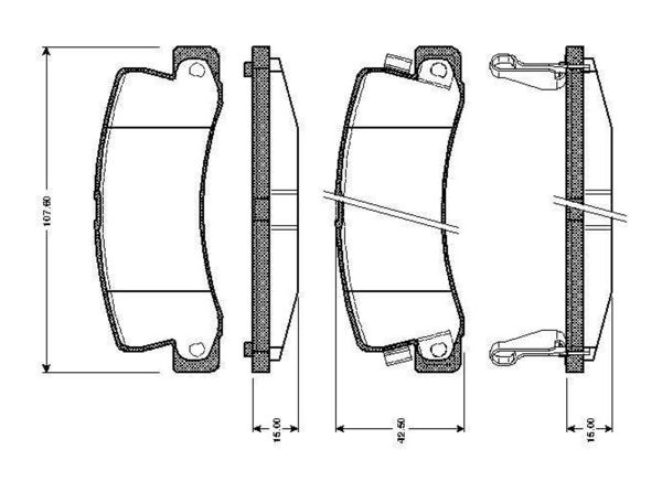BOSCH 0986TB2110 | Disk Balata-Arka | 1 Adet