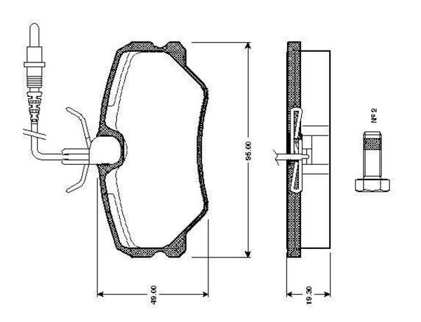 BOSCH 0986TB2136 | Disk Balata-Ön | 1 Adet