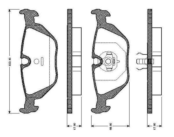 BOSCH 0986TB2146 | Disk Balata-Arka | 1 Adet