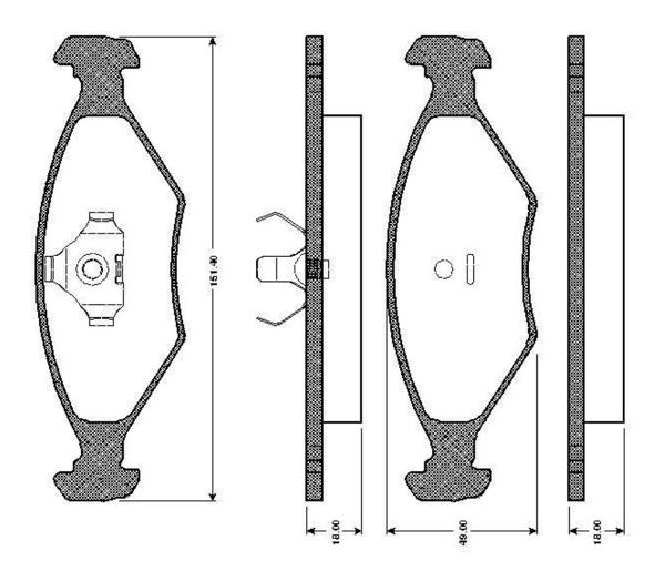 BOSCH 0986TB2155 | Disk Balata-Ön | 1 Adet