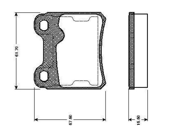 BOSCH 0986TB2158 | Disk Balata-Arka | 1 Adet